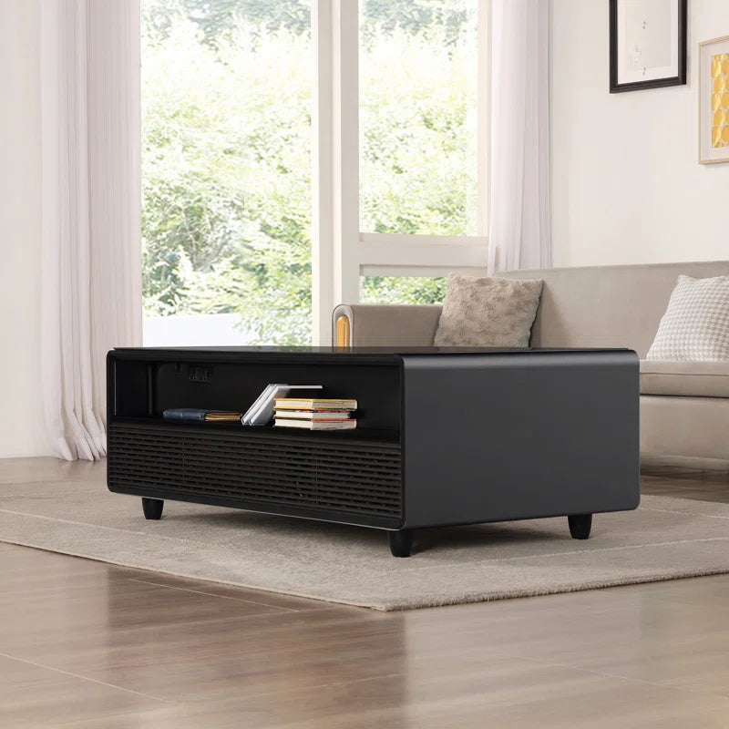 Smart Coffee Table with Fridge and Speakers