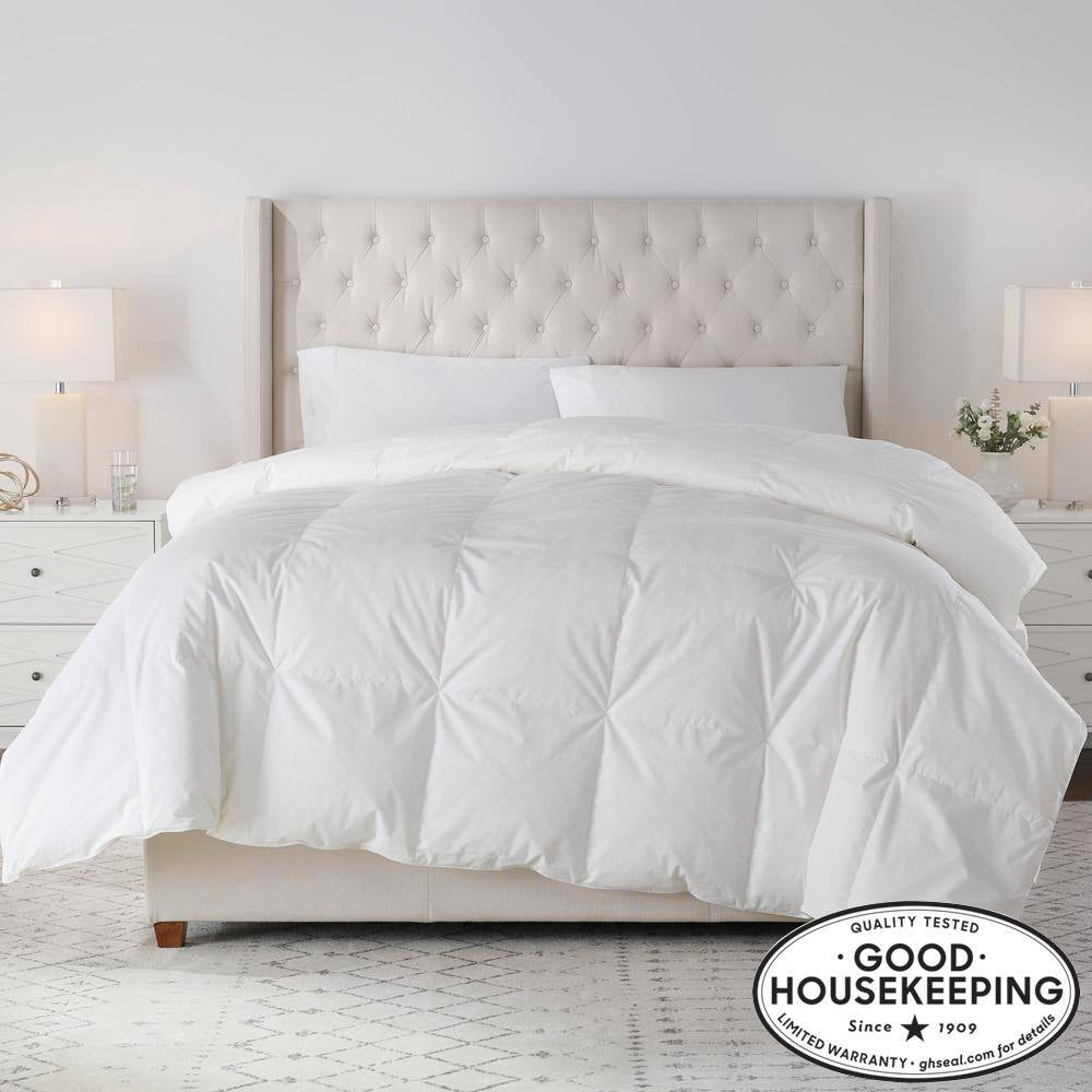 Medium Weight White King down Comforter