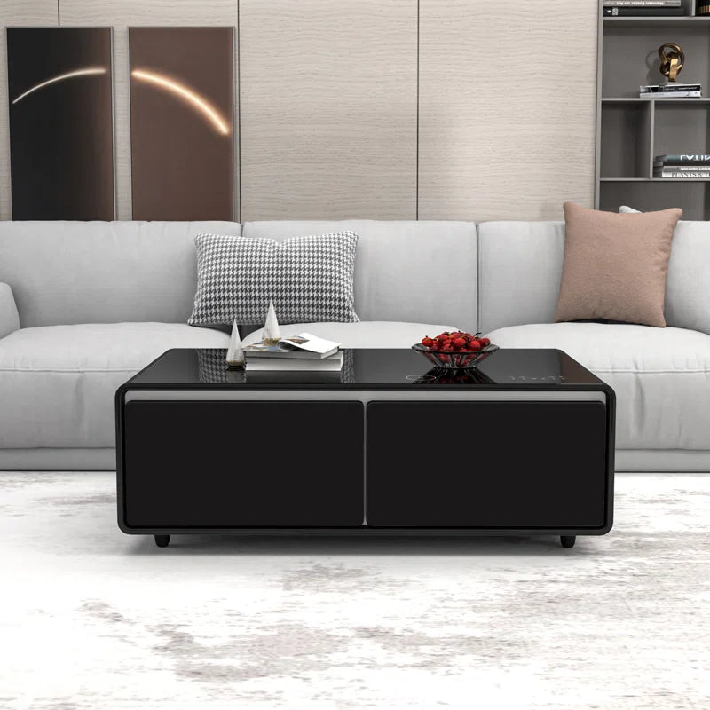 Smart Coffee Table with Fridge and Speakers