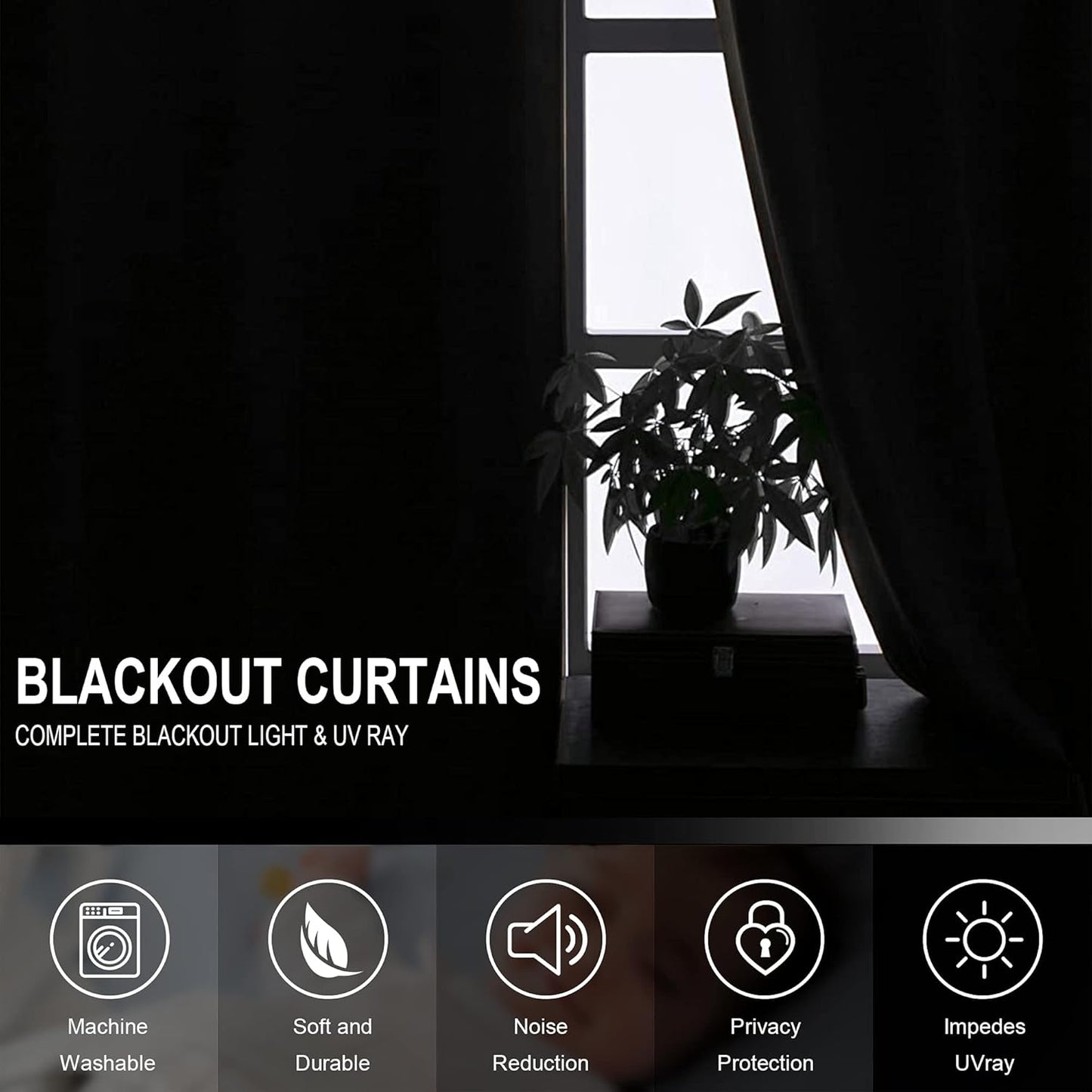 Green Blackout Velvet Curtains 84 Inches Long Window Curtain Treatment for Bedroom Living Room Decor Farmhouse Grommets Curtains Thermal Insulated Velvet Drapes Set of 1 Panel