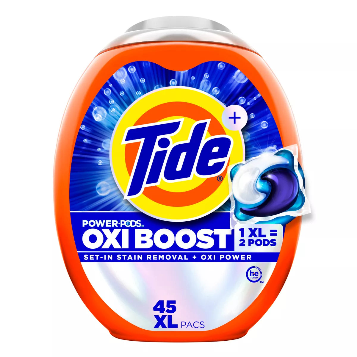 Tide Oxi Boost Laundry Detergent Power Pods with Stain Remover