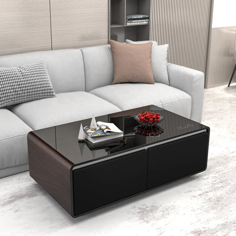 Smart Coffee Table with Fridge and Speakers