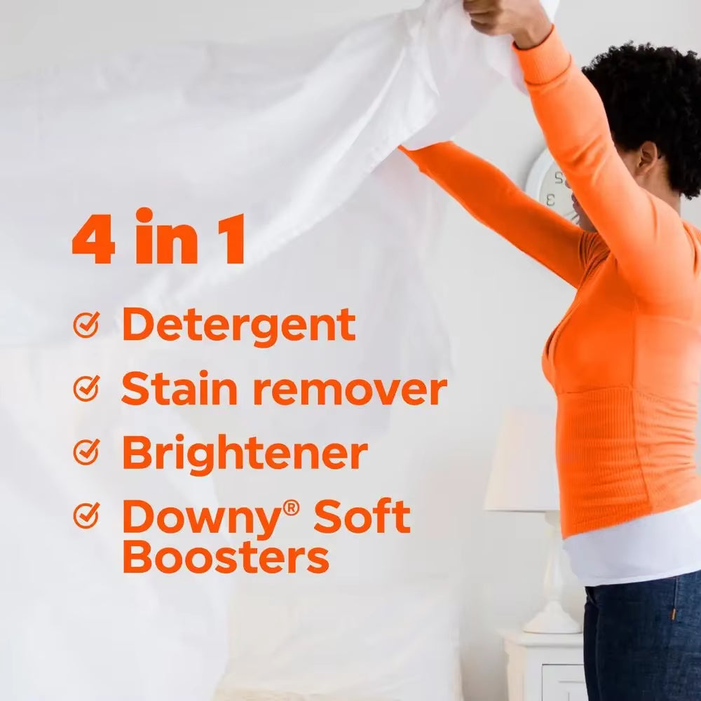 Tide Power PODS with Downy Soft Boosters 45 Count Pack America'S #1 Trusted Detergent Brand Cleans & Conditions in One Step
