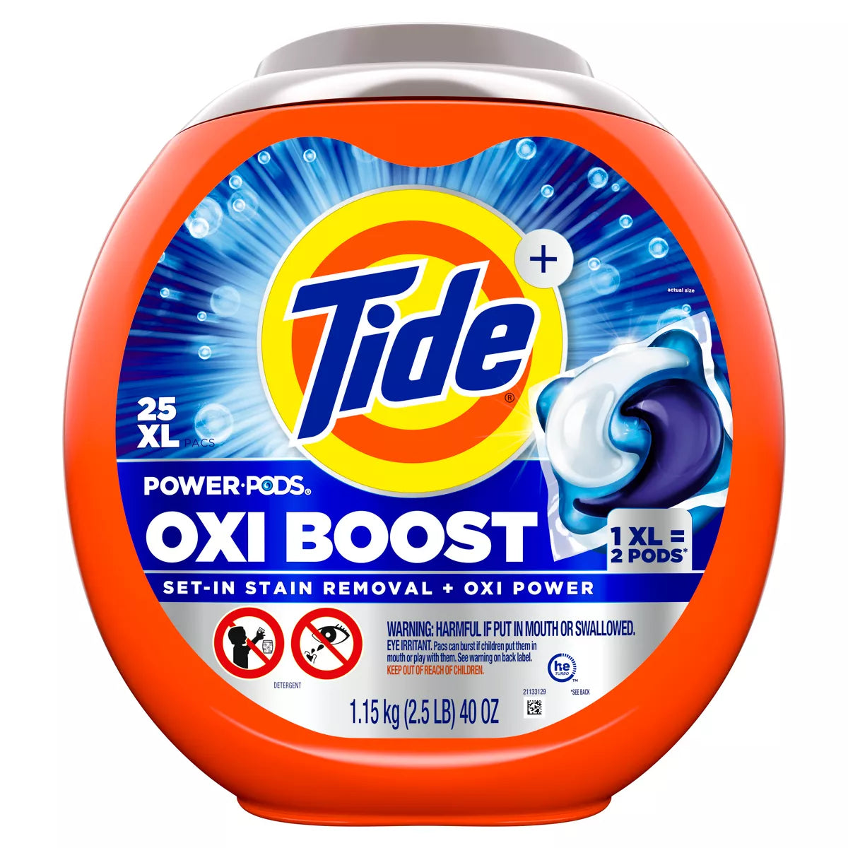 Tide Oxi Boost Laundry Detergent Power Pods with Stain Remover