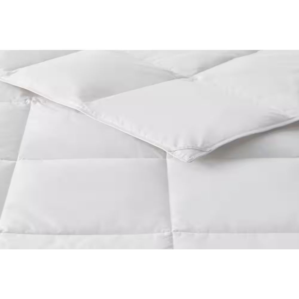 All Season White Full/Queen down Feather Blend Comforter