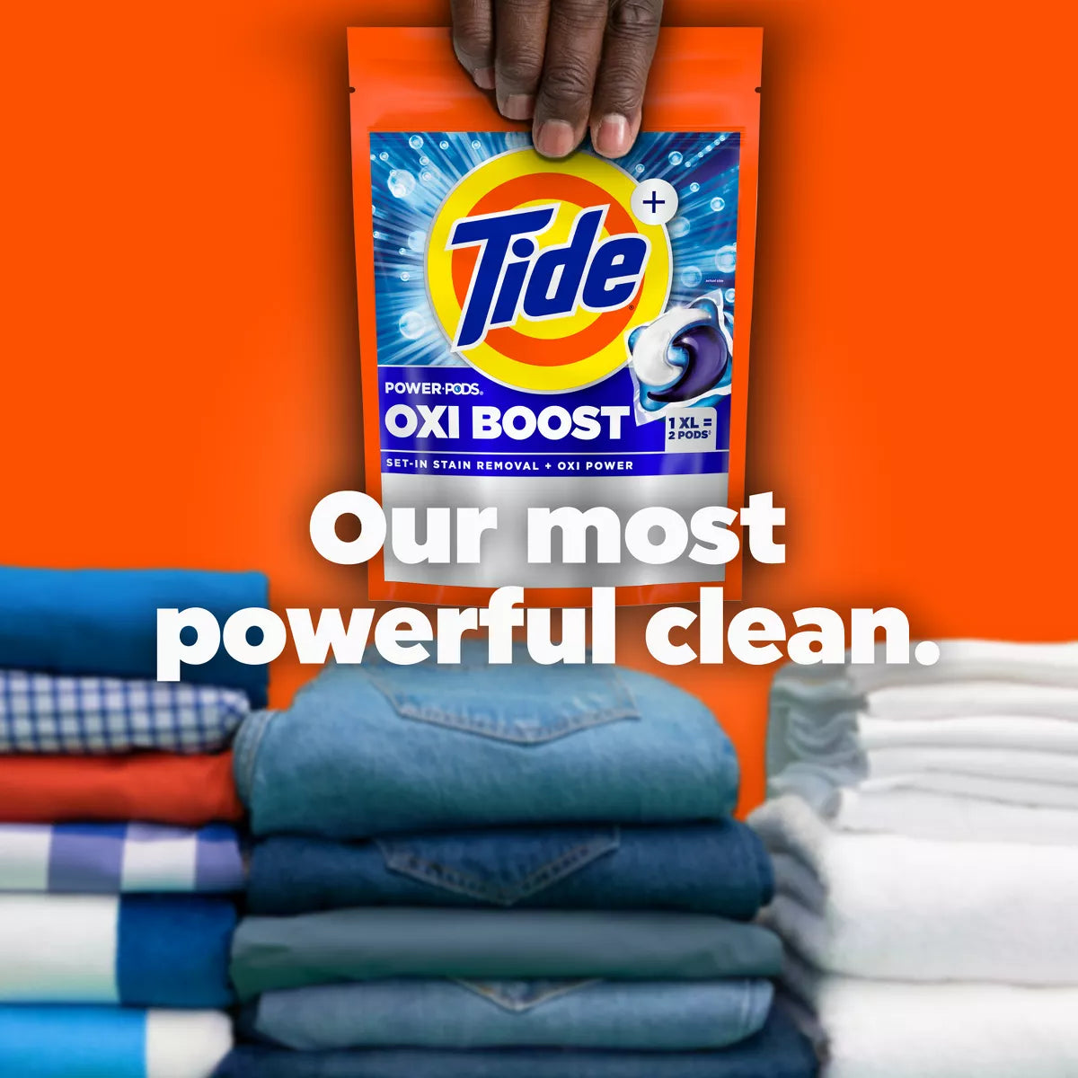Tide Oxi Boost Laundry Detergent Power Pods with Stain Remover