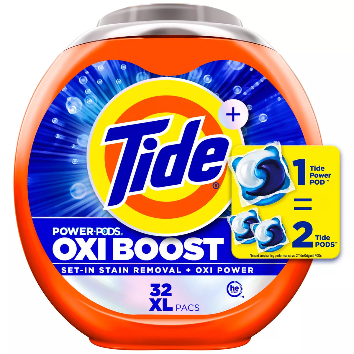 Tide Oxi Boost Laundry Detergent Power Pods with Stain Remover