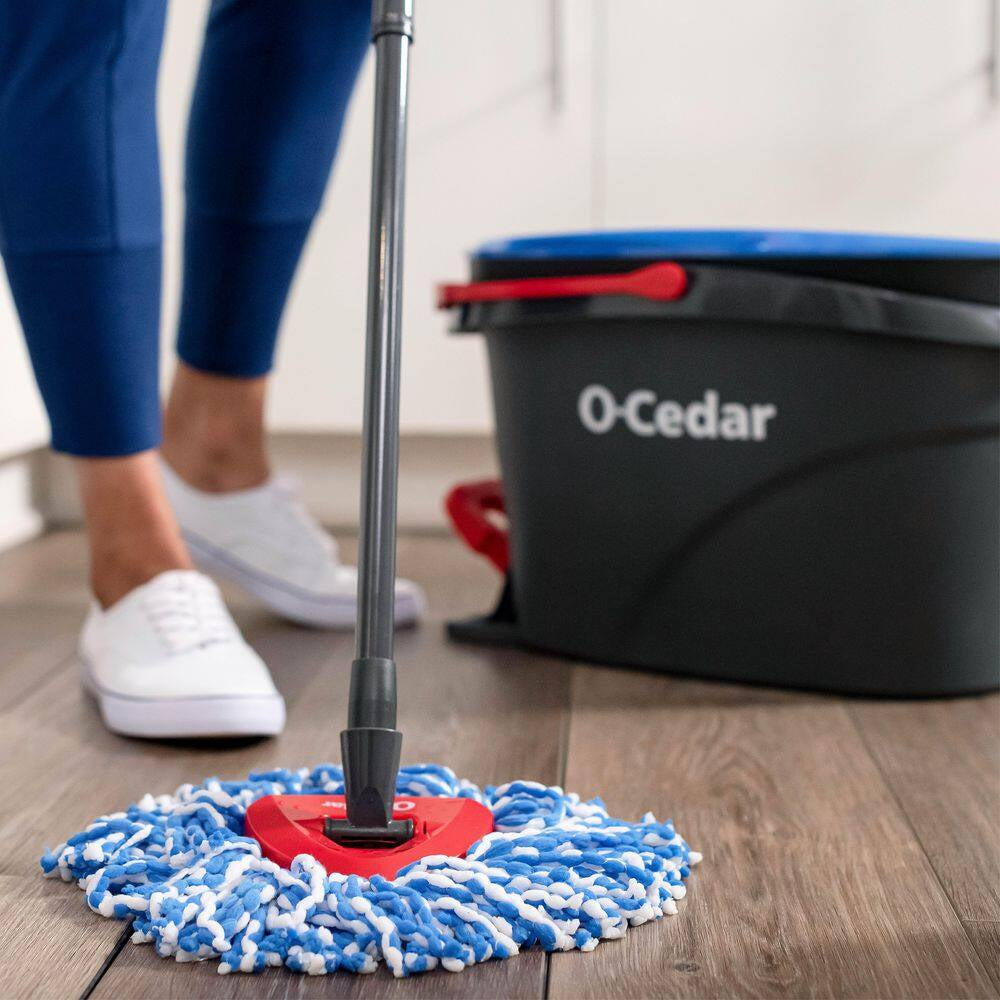 Rinseclean Spin Mop Head Replacements, Machine Washable Microfiber Refills (3-Pack)