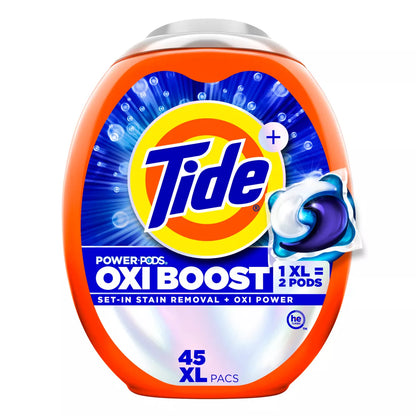 Tide Oxi Boost Laundry Detergent Power Pods with Stain Remover
