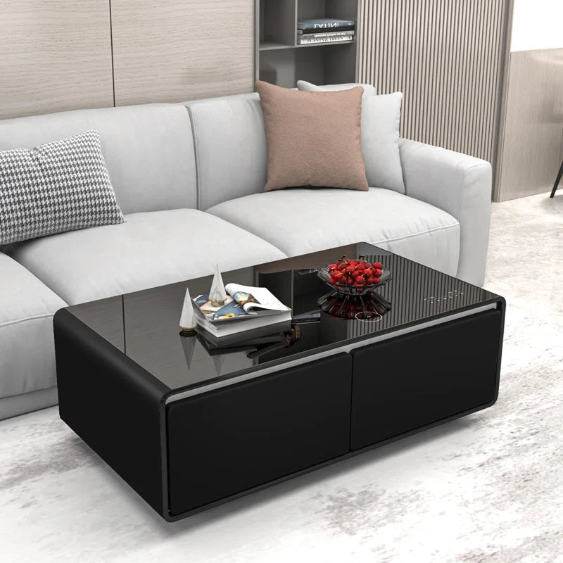 Smart Coffee Table with Fridge and Speakers