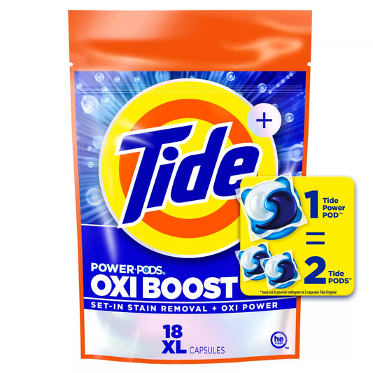 Tide Oxi Boost Laundry Detergent Power Pods with Stain Remover