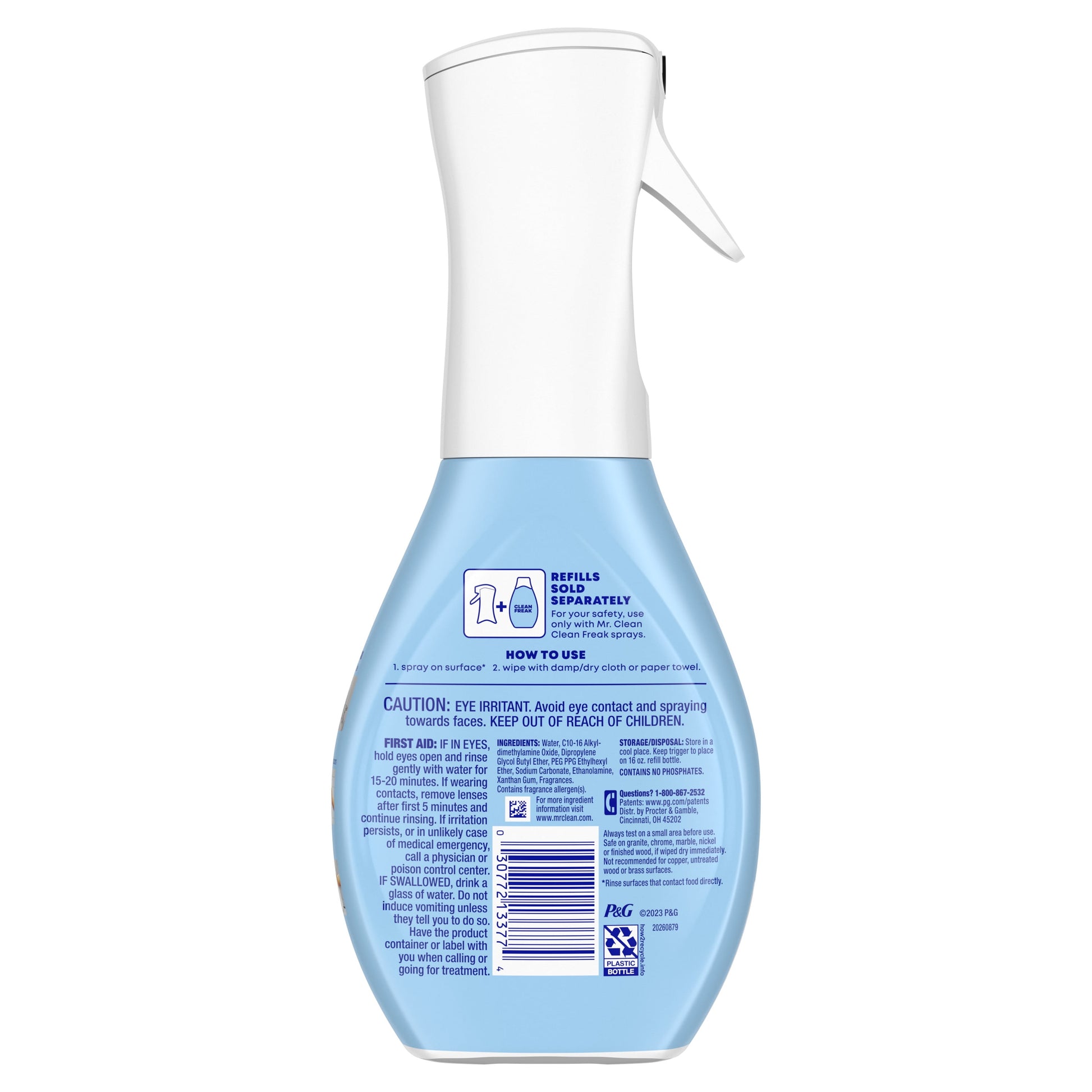 Clean Freak All Purpose Cleaner Spray, Multi-Surface Cleaning, Grapefruit, 16Oz
