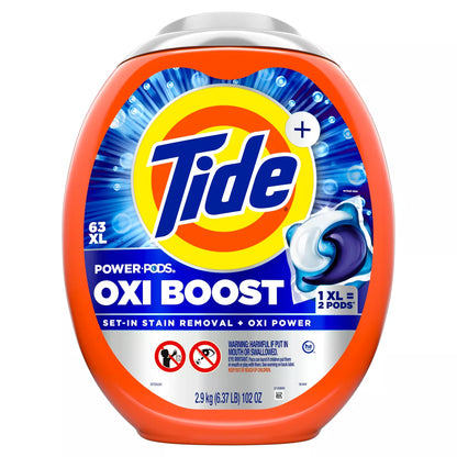 Tide Oxi Boost Laundry Detergent Power Pods with Stain Remover