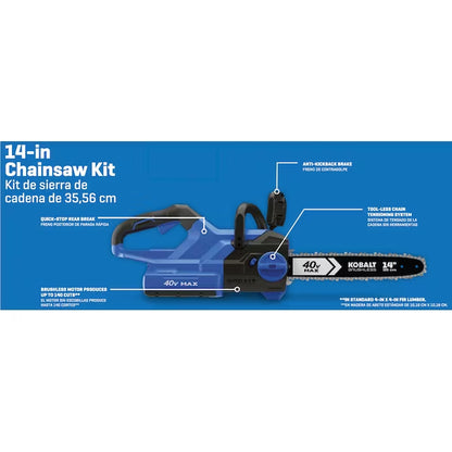 Gen4 40-Volt 14-In Battery 4.0 Ah Chainsaw Battery Included Charger Included